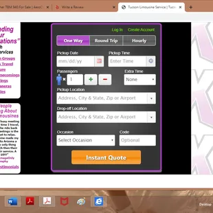 The so-called "Instant Quote" radio button. Nothing but a scam to get your personal information.