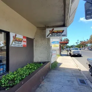 We have liquor, beer, wine, tobacco, pipes, vapes and groceries.
