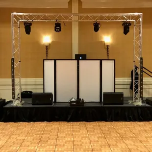 Professional setup for up to 400 guest.