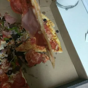 The raw thin dough