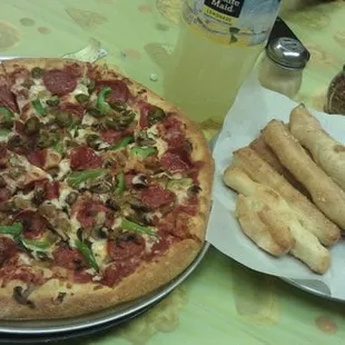 pizza, food