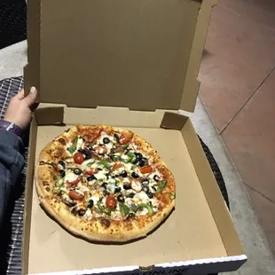a pizza in a box