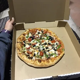 a pizza in a box