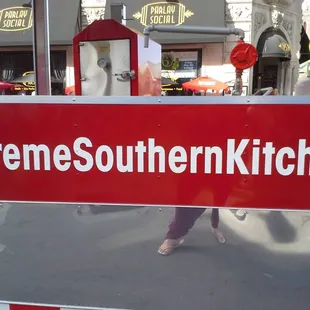 Back patio of the Xtreme Southern Kitchen Food Truck
