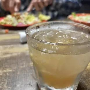 hubby got the salad and I got the Jack and lemonade