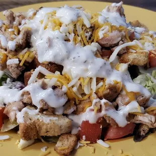 Full Court Salad with Ranch Dressing