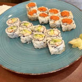 California Roll and Spicy Tuna Roll