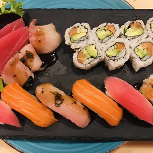 Sushi &amp; sashimi combo ! Wow