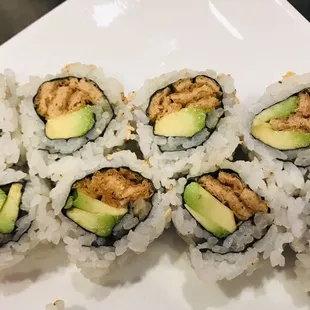 Tofu skin avocado roll