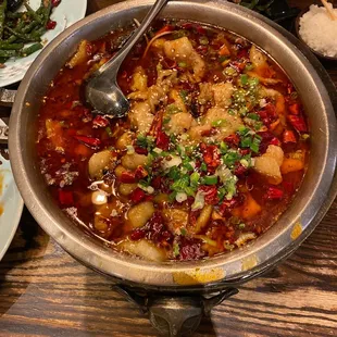 Fish in spicy soup