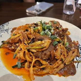 Sliced Beef and Tripe with Chili Sauce