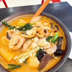 Slightly Spicy Boiled Fish Malatang