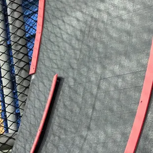 Exposed nail on ramp