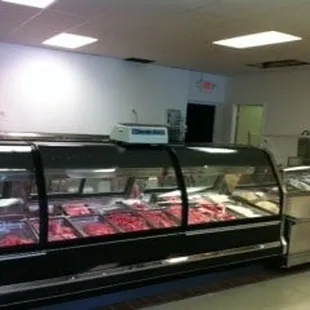 a meat display