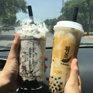 Milk Tea Sugar Cream Boba Delicious