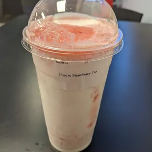 Cheese Strawberry Tea
