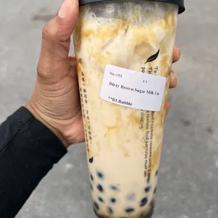 Brown Sugar Milk Boba Tea- YUM!