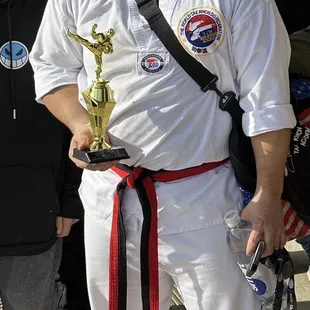 Finally! Aaron's black belt testing!