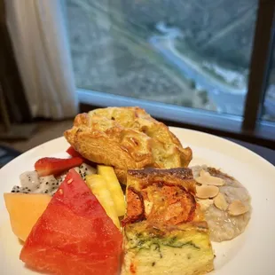 From the breakfast buffet