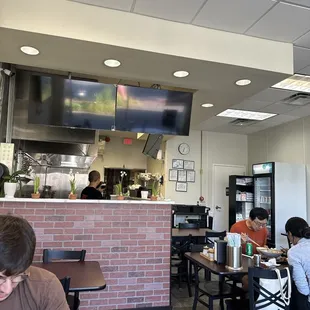 Inside the restaurant