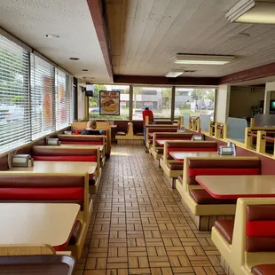 the inside of a restaurant
