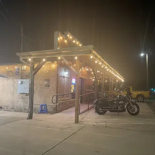outside