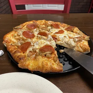 a slice of pizza