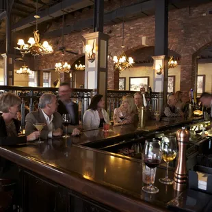 Relax at our lively bar for a cocktail before dinner