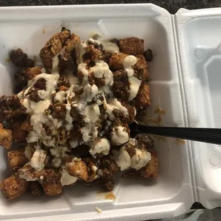 TACHOS!! SO. FREAKIN. GOOD.  Getcha some and you'll see what I'm sayin!