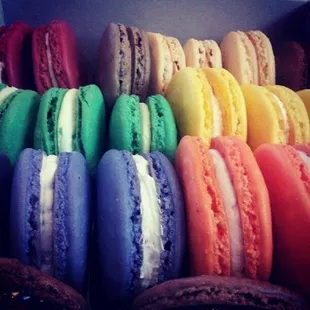 Over 50 Flavors of Macarons to choose from.