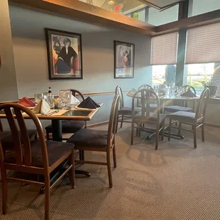 Tables classy, and spaced nicely