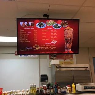 Menu and prices