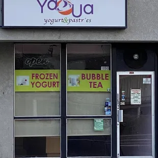 the front of the store