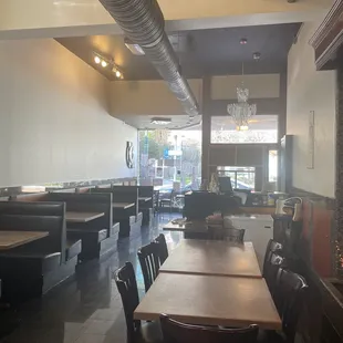 Dine in area looking out