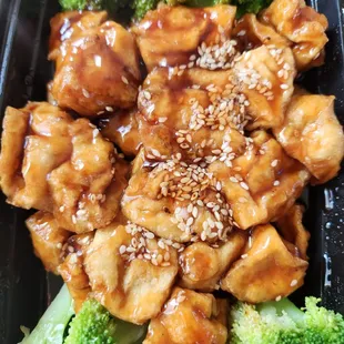 Sesame tofu (also came with white rice)