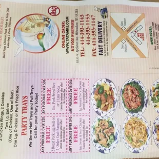 the menu