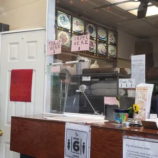 a view of the counter