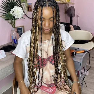 Knotless braids