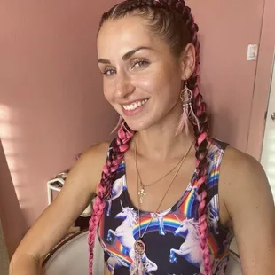 Two feed in braids