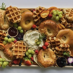 Bagel &amp; Waffle Brunch Board