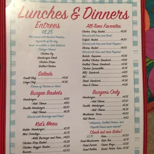 Page 3 lunch &amp; dinners