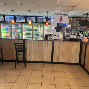 the interior of a restaurant