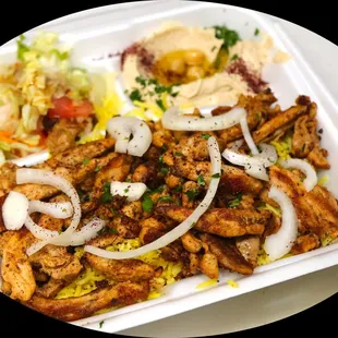 Chicken Shawarma Plate.