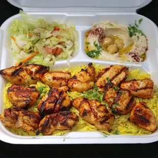 Chicken Kabab Plate.