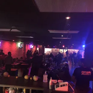 a crowded bar