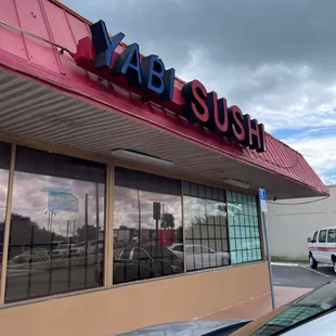 the front of the restaurant