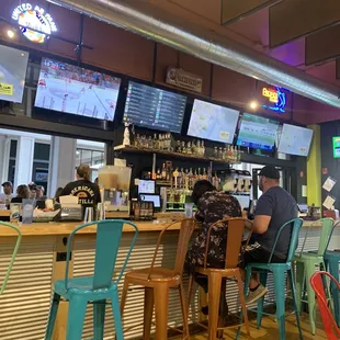 people sitting at the bar