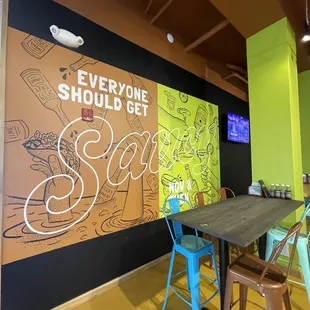 the interior of a restaurant