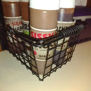 Sauces... I think I'll take the sissy sauce