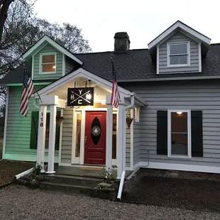 the front of the house